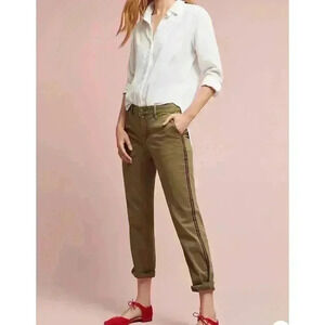 Anthropologie Chinos Sporty Side Stripe Casual Pants Trouser OB720363 Size 29